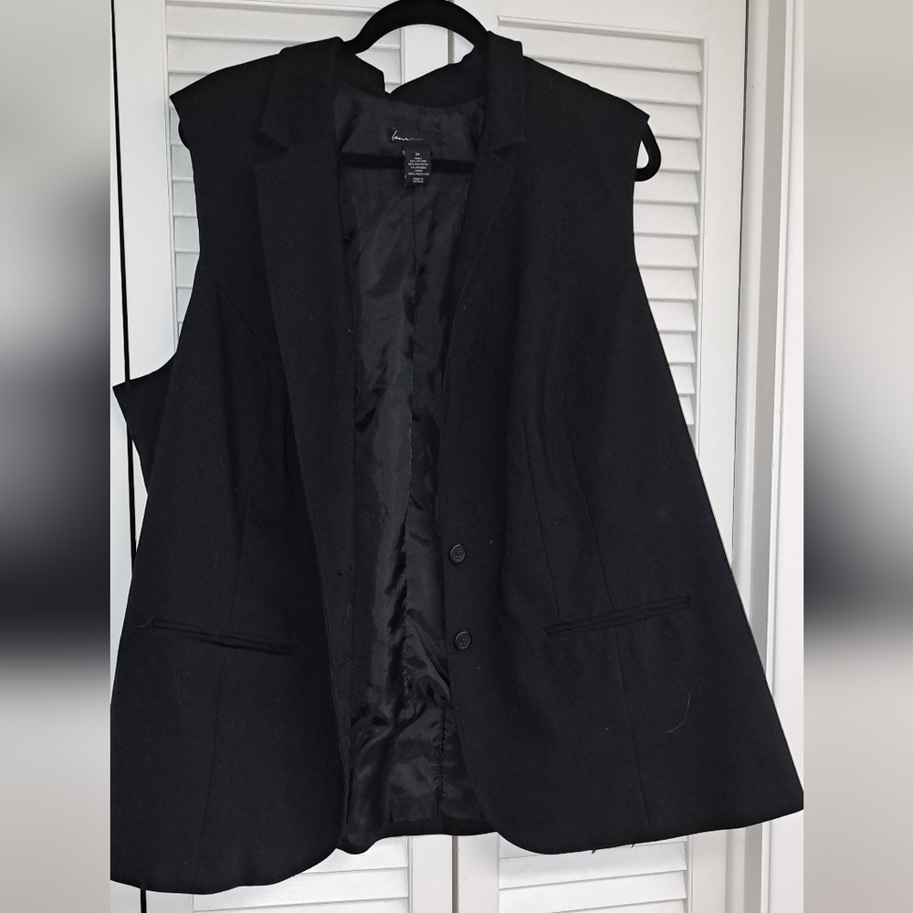 Black Blazer Vest